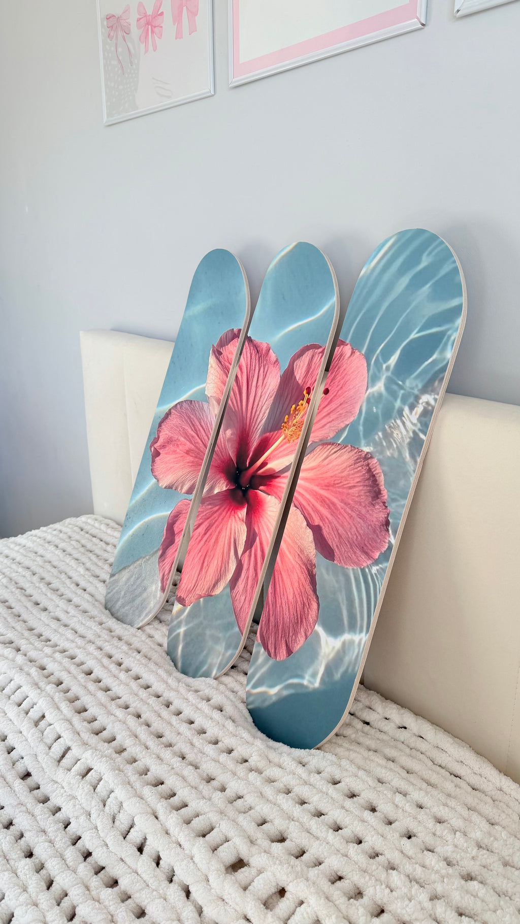 flower skateboard deck set