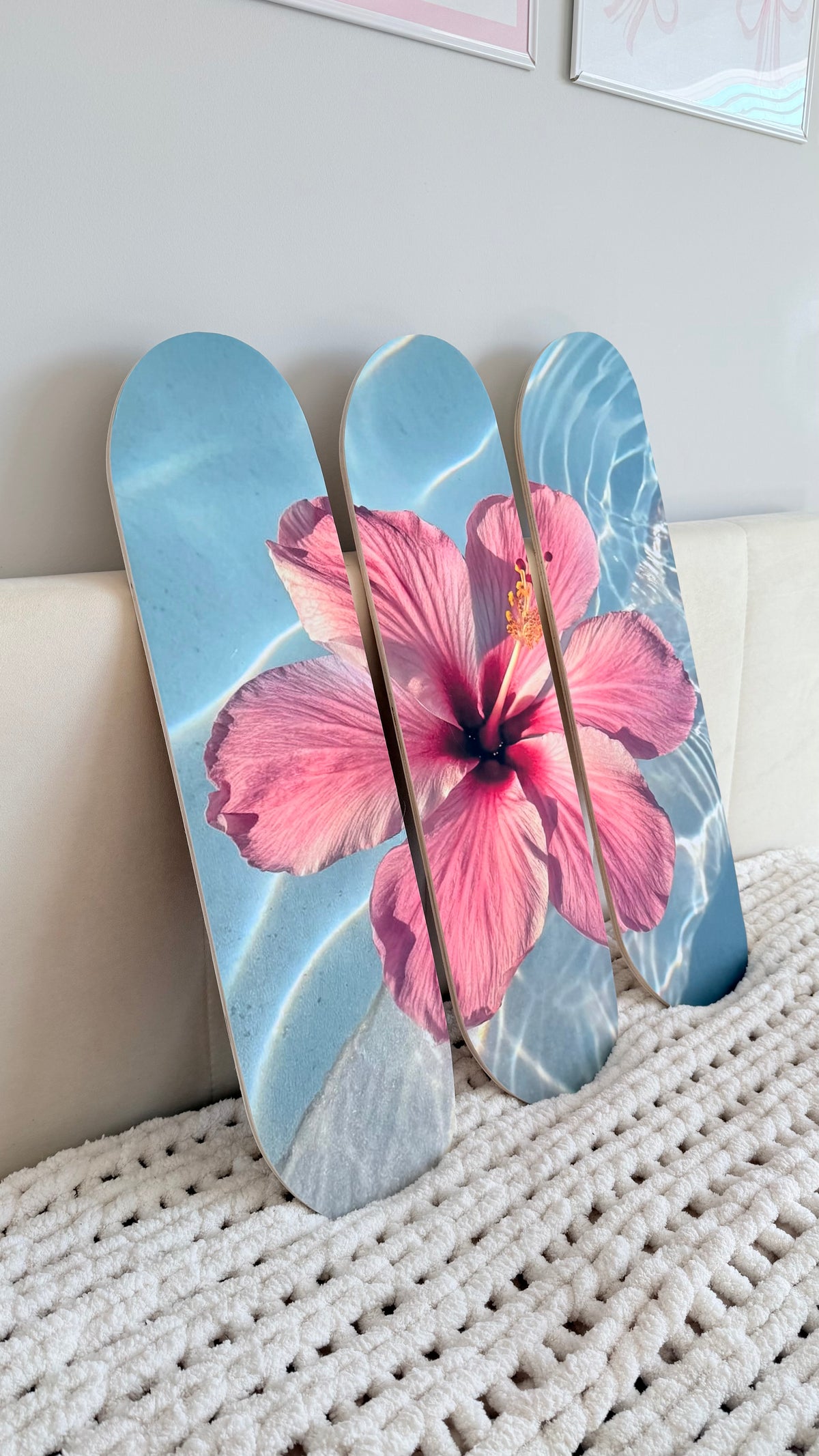 flower skateboard deck set