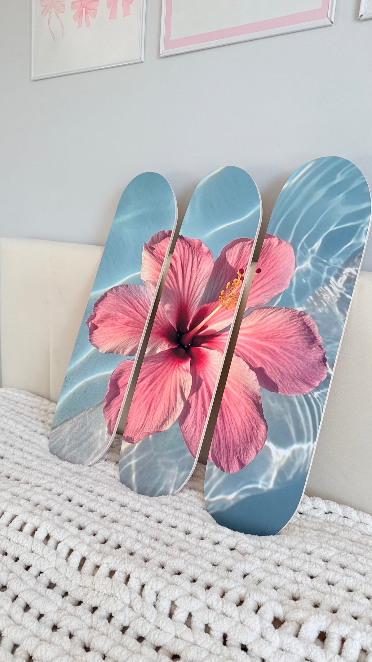 flower skateboard deck set