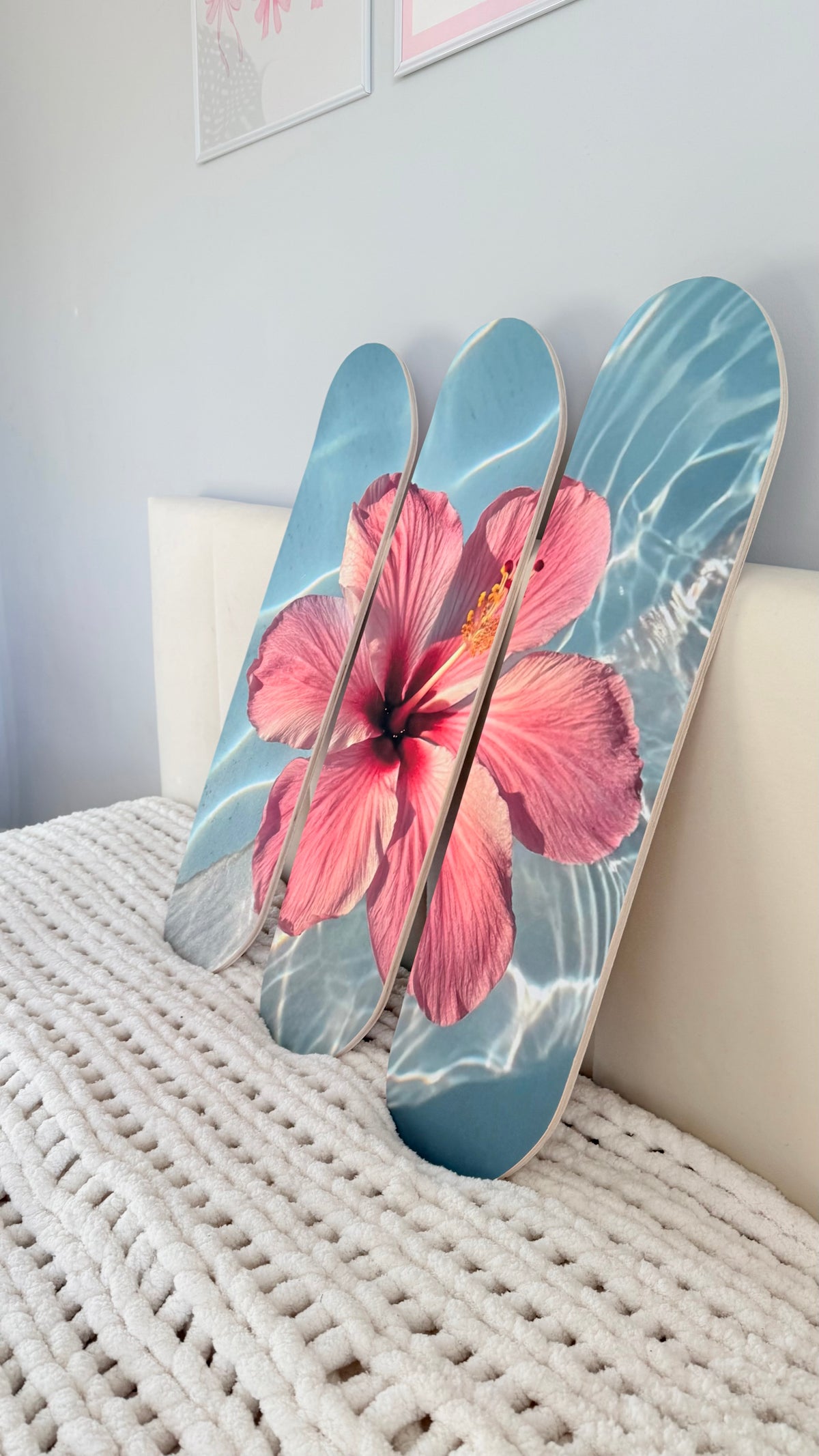 flower skateboard deck set