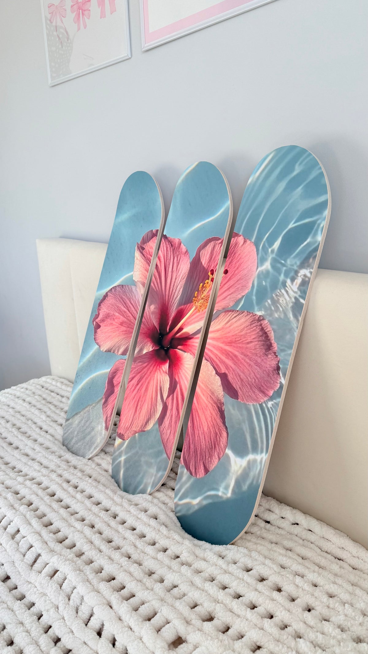 flower skateboard deck set