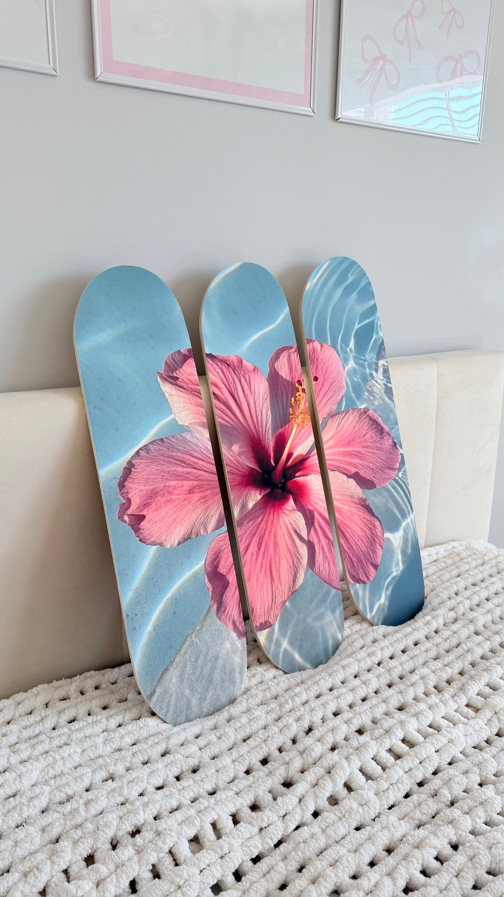 flower skateboard deck set