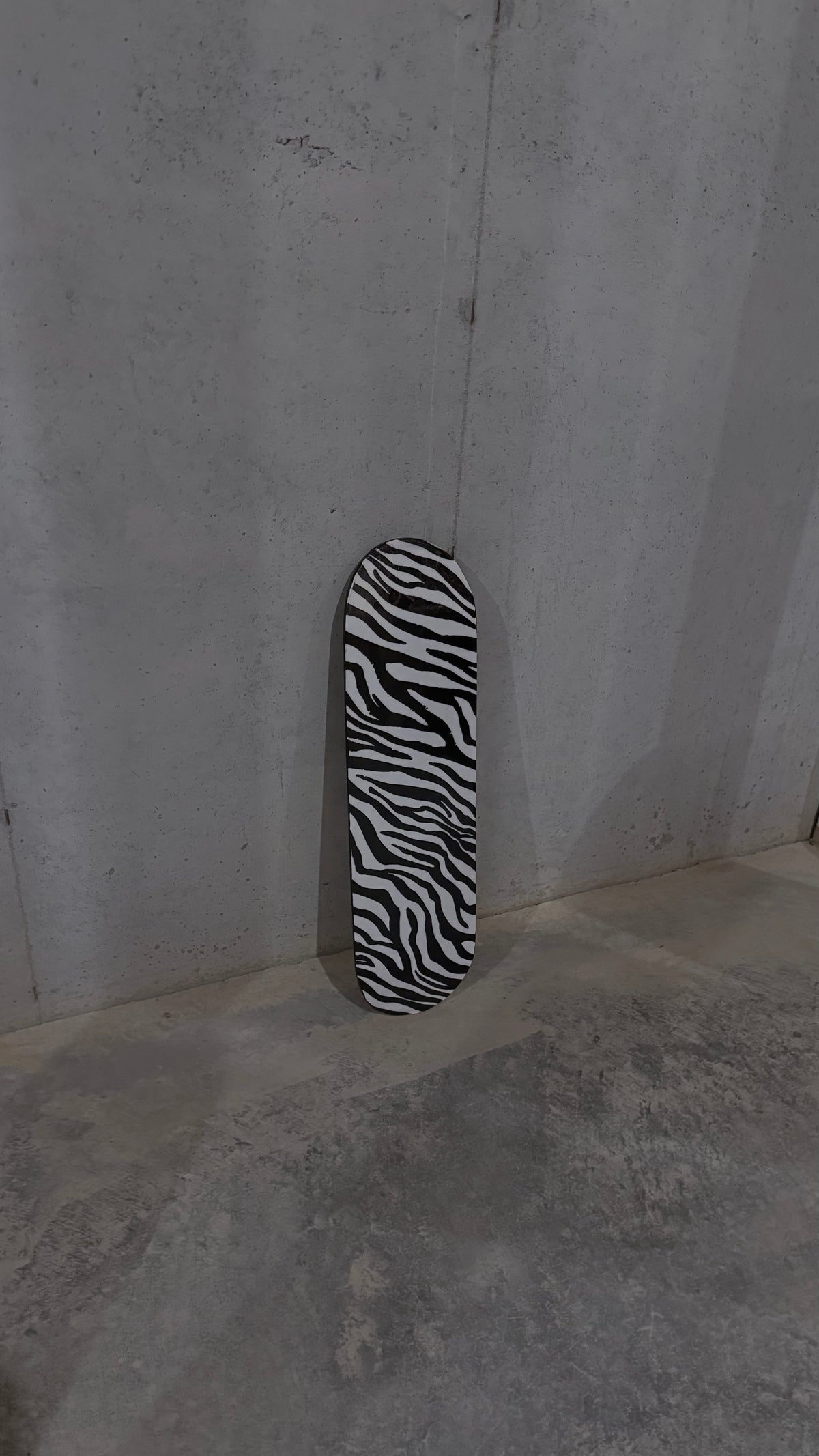 zebra skateboard deck