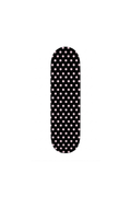 pink and black polka dot skateboard deck