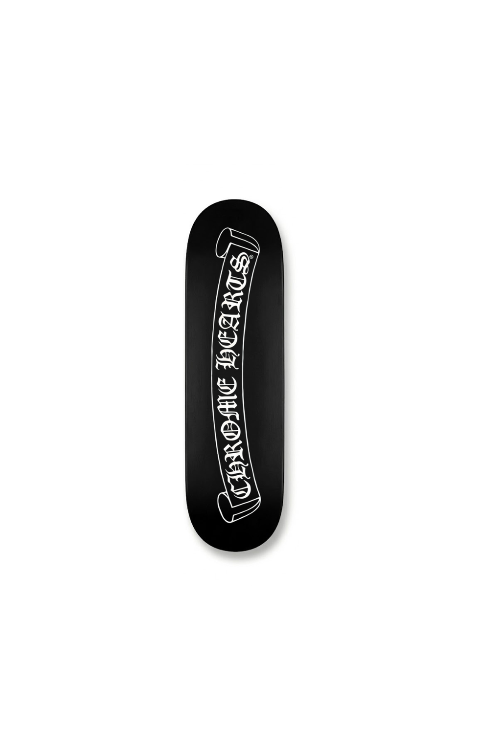 black and white skateboard deck
