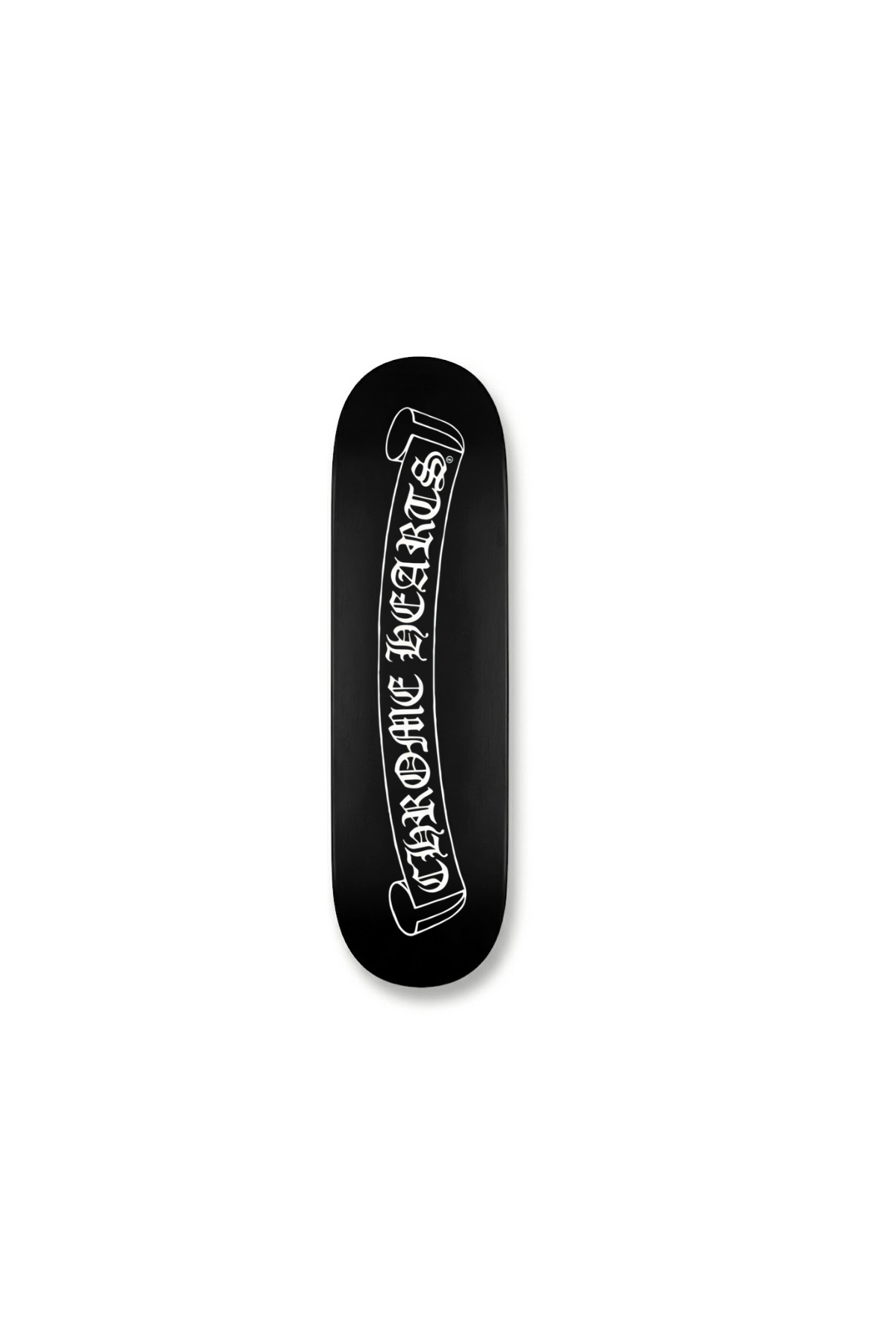 black and white skateboard deck