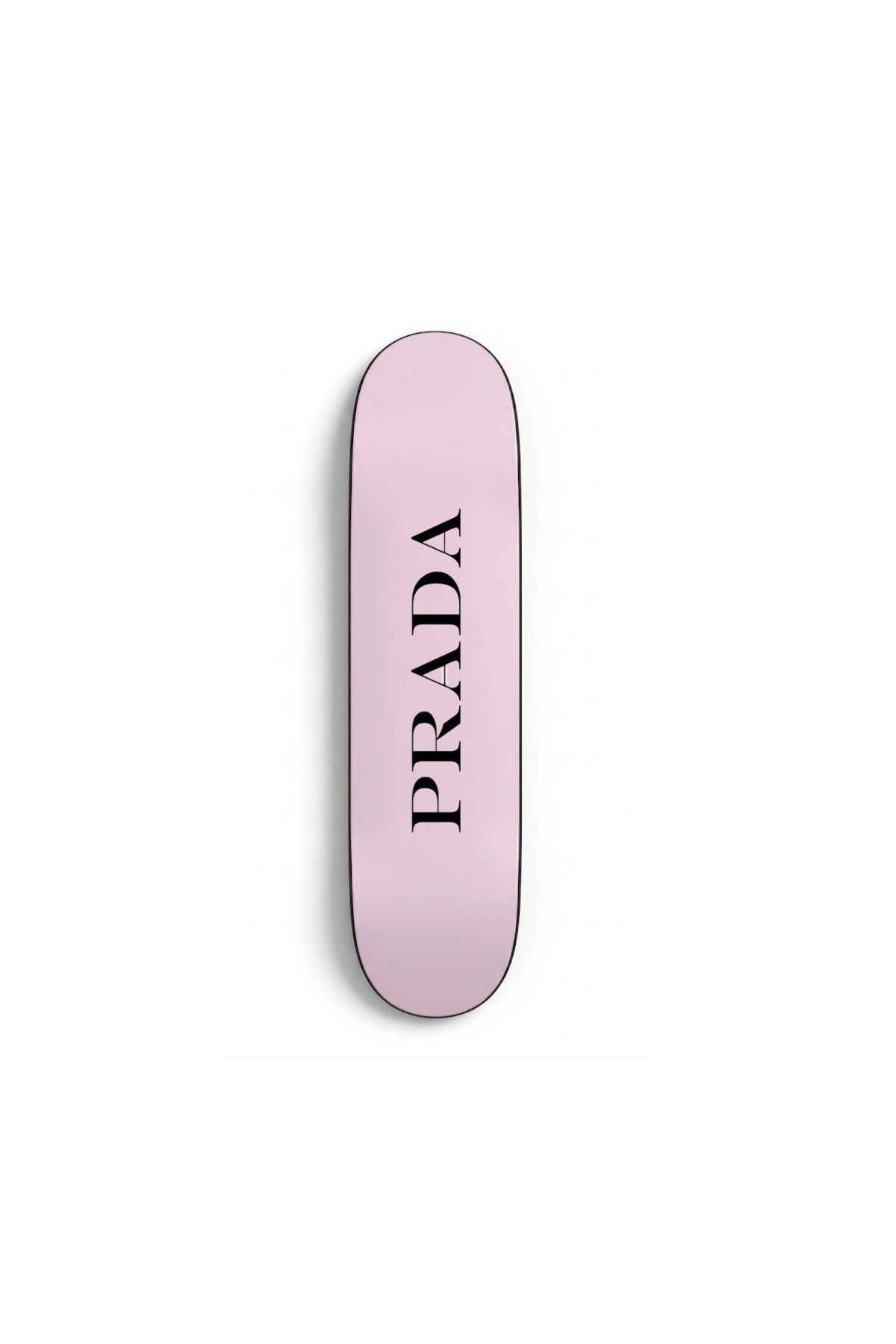 pink and black skateboard deck