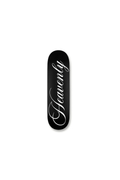“HEAVENLY” cursive skateboard deck