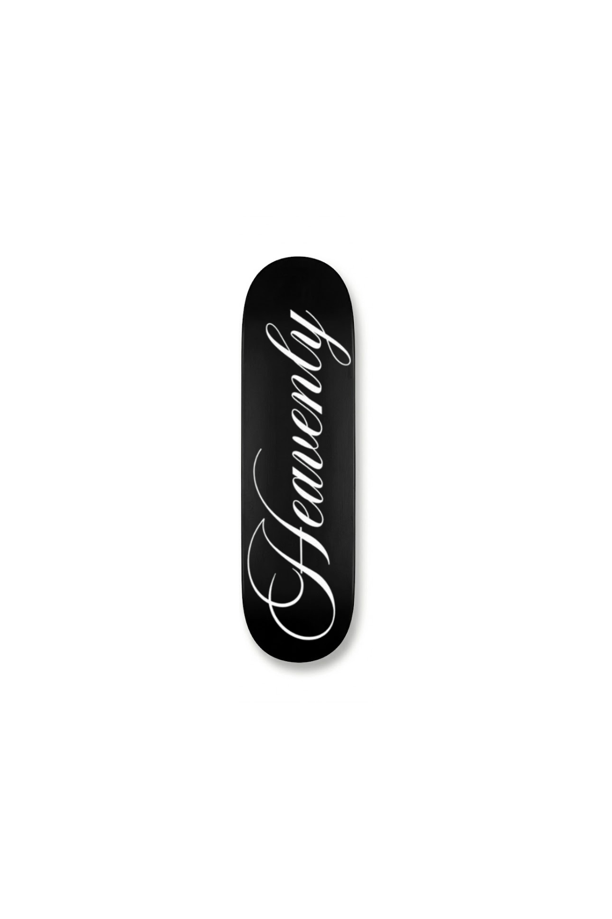 “HEAVENLY” cursive skateboard deck
