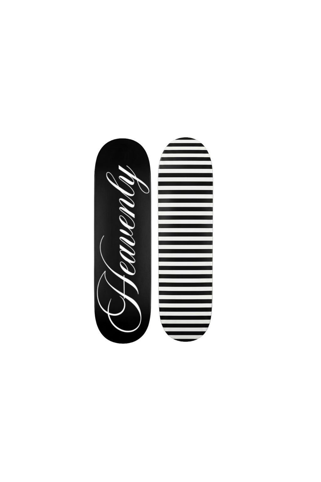 cursive & stripes skateboard deck set