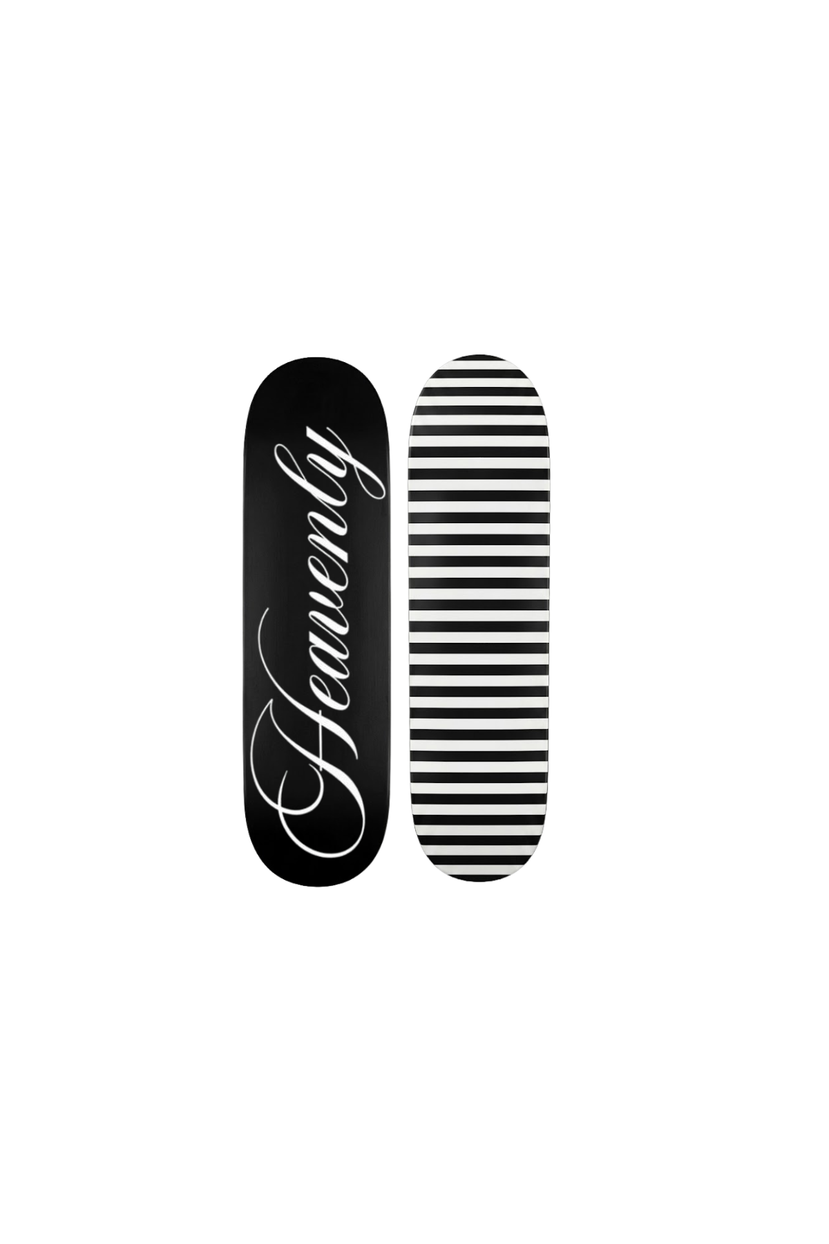 cursive & stripes skateboard deck set